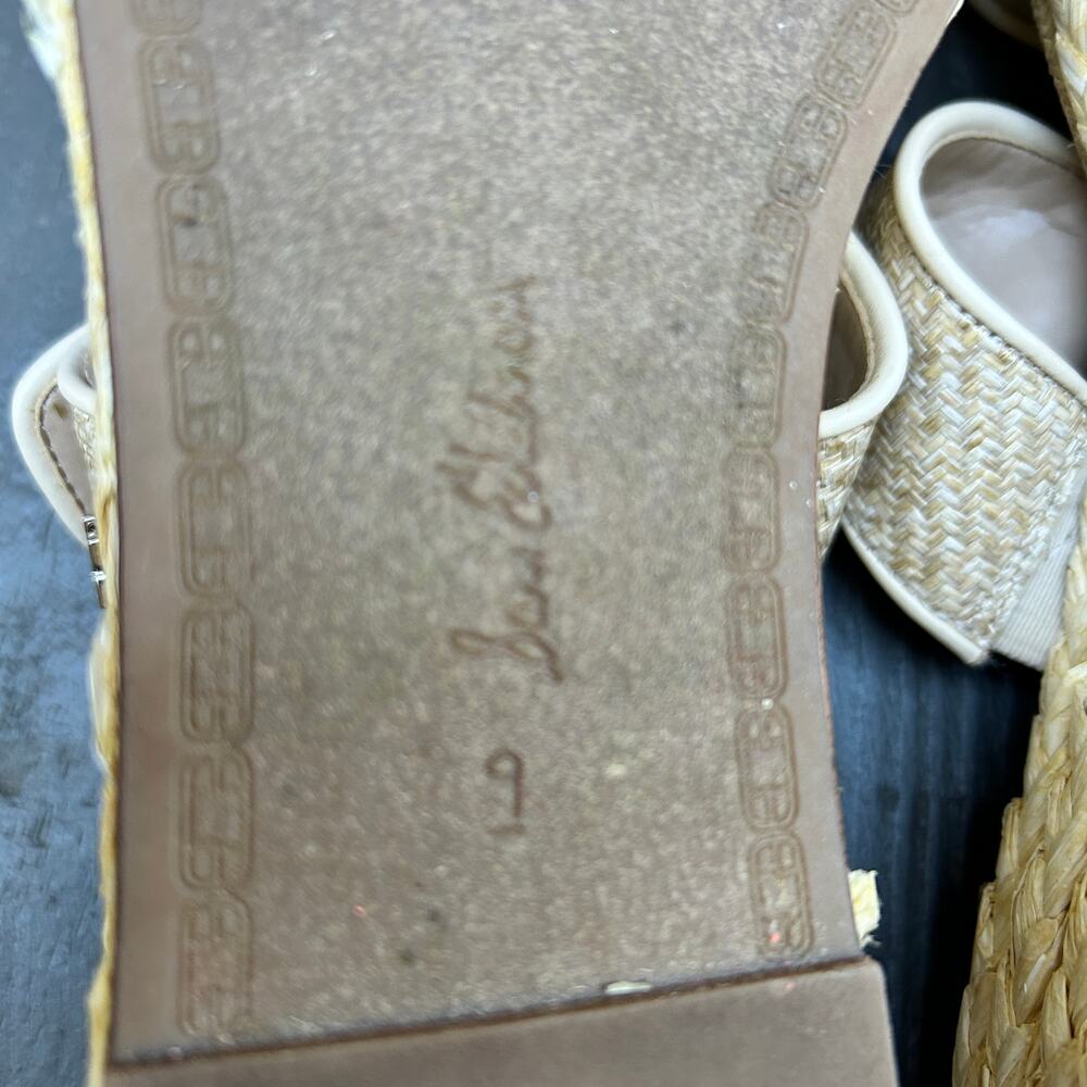 Sam Edelman Chase Platform Sandals Espadrille Raffia Buckle 2.5" heel 9 - Picture 6 of 8